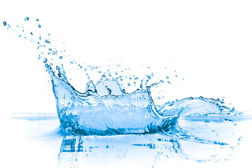 blue water splash