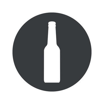 Monochrome round alcohol icon