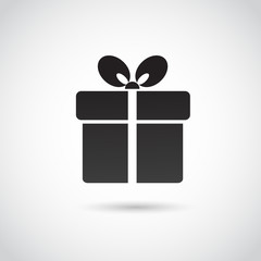 Gift icon isolated on white background. Vector art.