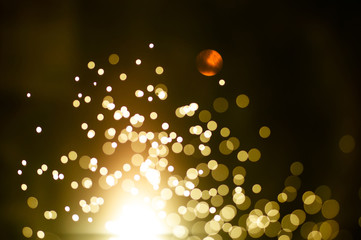 Christmas background. Festive abstract background with bokeh def