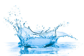 blue water splash
