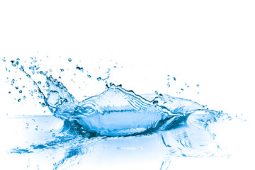 blue water splash