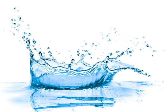 blue water splash