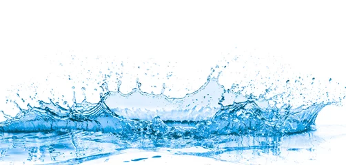 Acrylglas douchewanden met foto Water blauwe waterplons