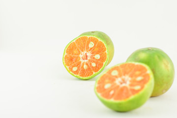 Fototapeta na wymiar An orange isolated
