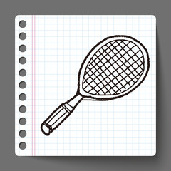 Doodle Tennis racket