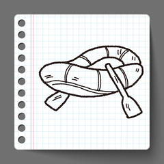 rafting doodle