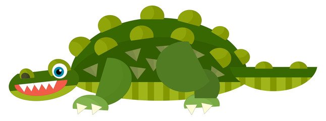 Cartoon dinosaur crocodile - illustration 