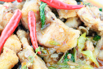Spicy Fried Stir Catfish
