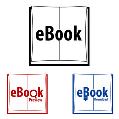 eBook Icon. Symbol Download Preview.