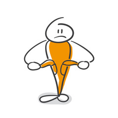 Strichmännchen Serie Pumpy / Leere Taschen