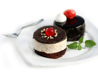 Chestnut and chocolate cake