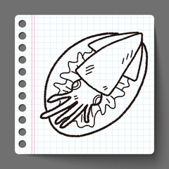 squid food doodle