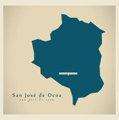 Modern Map - San Jose de Ocoa DO