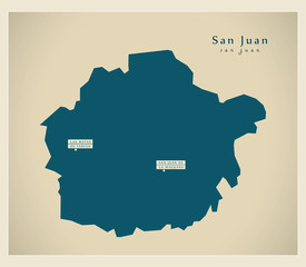 Modern Map - San Juan DO