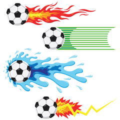 Fototapeta na wymiar Soccer Ball Elements