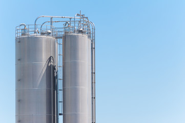 Chemical plant, containers