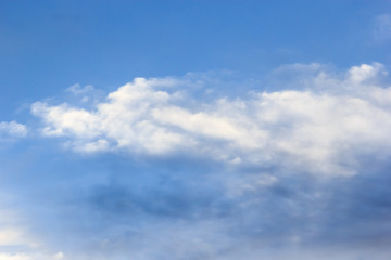 Blue sky with cloud