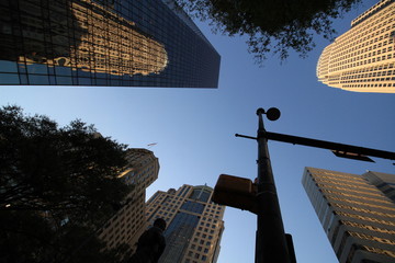 Atemberaubender Blickwinkel im Zentrum von Charlotte, North Carolina © holger.l.berlin