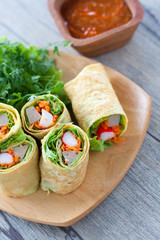 Homemade egg rolls