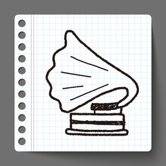 gramophone doodle