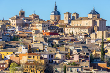 Vista panorámica de Toledo (España) - obrazy, fototapety, plakaty
