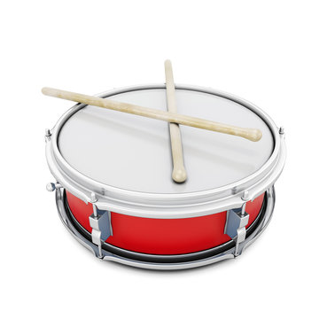Pioneer drum isolated on white background