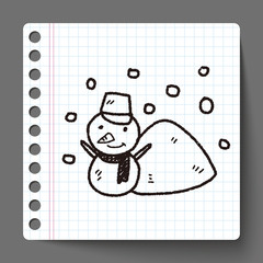 snowman doodle