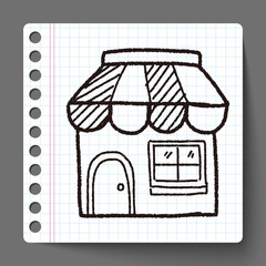 shop store doodle drawing