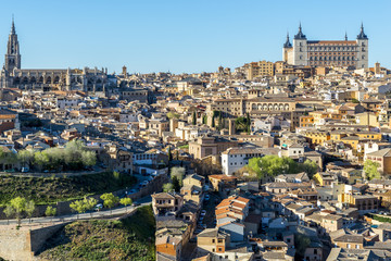 Naklejka premium Vista panorámica de Toledo (España)
