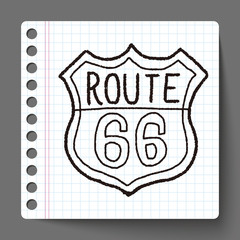 doodle road sign