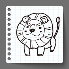 lion doodle