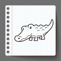 crocodile doodle