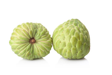 custard apple on white background