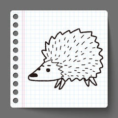 hedgehog doodle