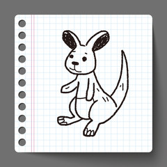 kangaroo doodle