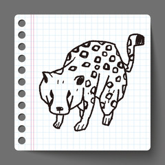 leopard doodle