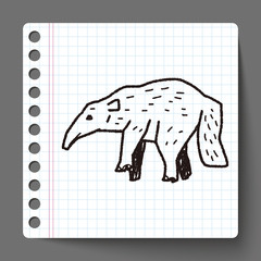 anteater doodle