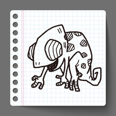 chameleon doodle © hchjjl