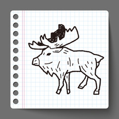elk doodle