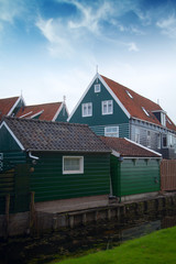 old fishing village of Marken in the Netherlands. Close to Amste