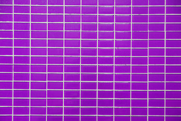 Wall and floor mosaic tiles purple color