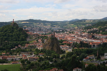 Fototapeta premium Le puy en Velay Haute-Loire Auvergne france