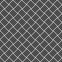Retro Seamless Pattern Basketwork Black/White © Jan Engel