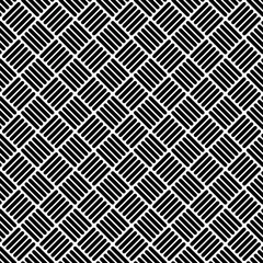 Retro Seamless Pattern Basketwork Black/White © Jan Engel