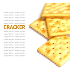 Cracker isolated on white background