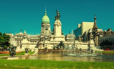 Fototapeta na wymiar National Congress building, Buenos Aires, Argentina