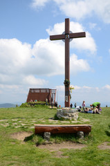 Fototapeta na wymiar Beskidy, Wielka Racza (Mountaineering Polish-Slovak border)