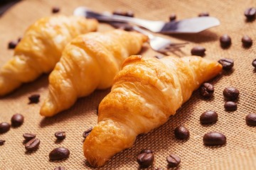 French croissants are served daily for breakfast.