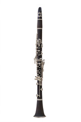 clarinet isolated under the white background